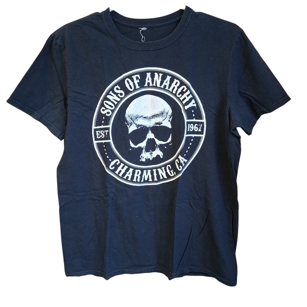 Sons of Anarchy SS Graphic Tee Size M/L No Tag Biker TV Festival EUC